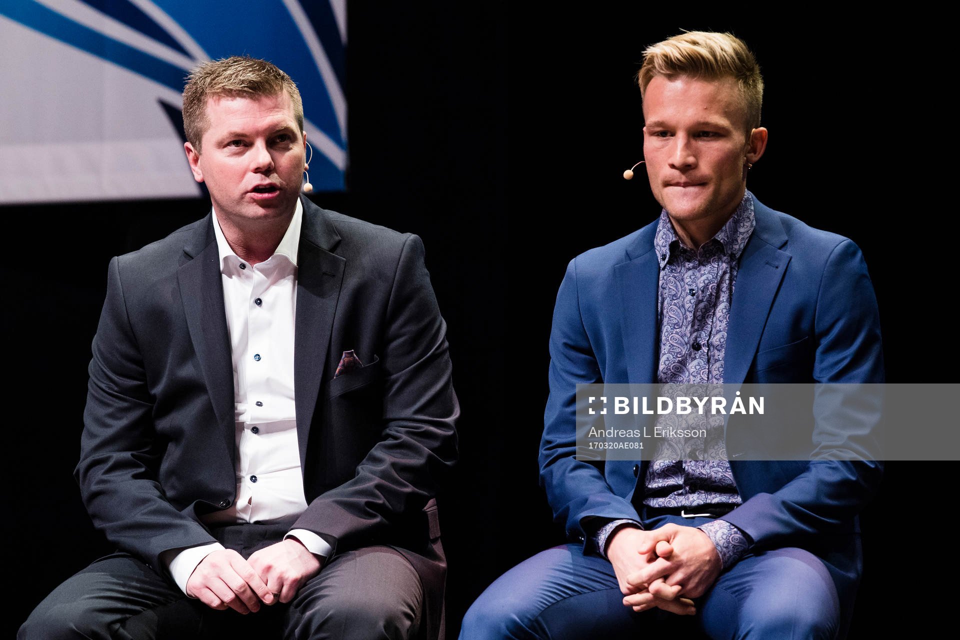 Norrköpings tränare Jens Gustafsson och Nicklas Bärkroth