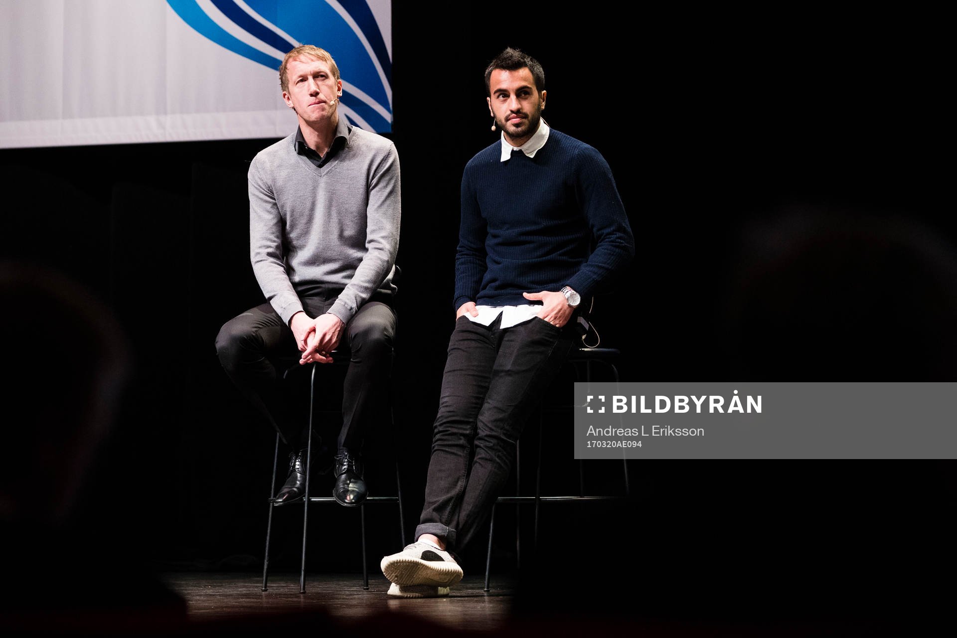 Östersunds tränare Graham Potter och Brwa Nouri
