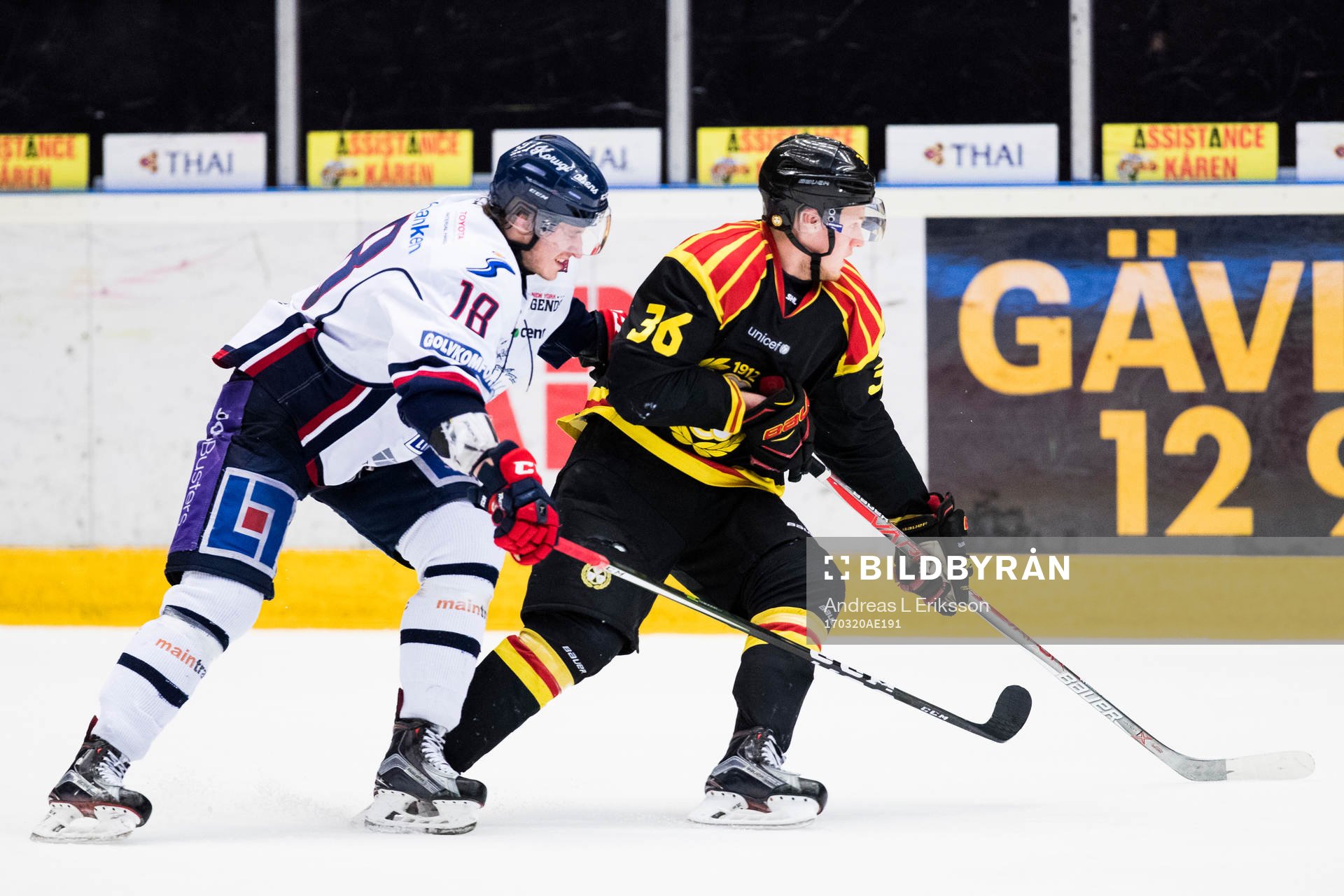Linköpings Jacob Lilja och Brynäs Linus Ölund