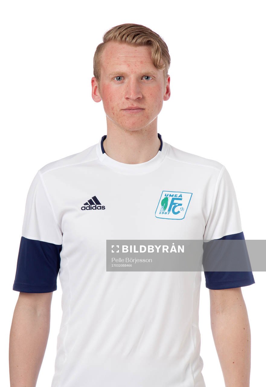 Umeås Axel Fällman poserar för ett porträtt den 20 mars 2017 i Umeå.