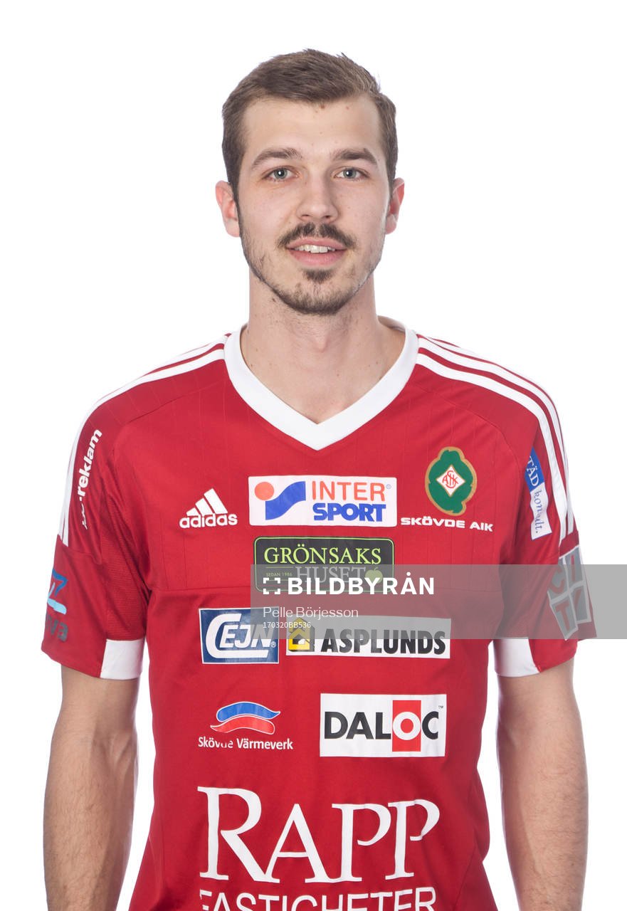 Skövdes Oskar Mårtensson poserar för ett porträtt den 20 mars 2017 i Skövde.