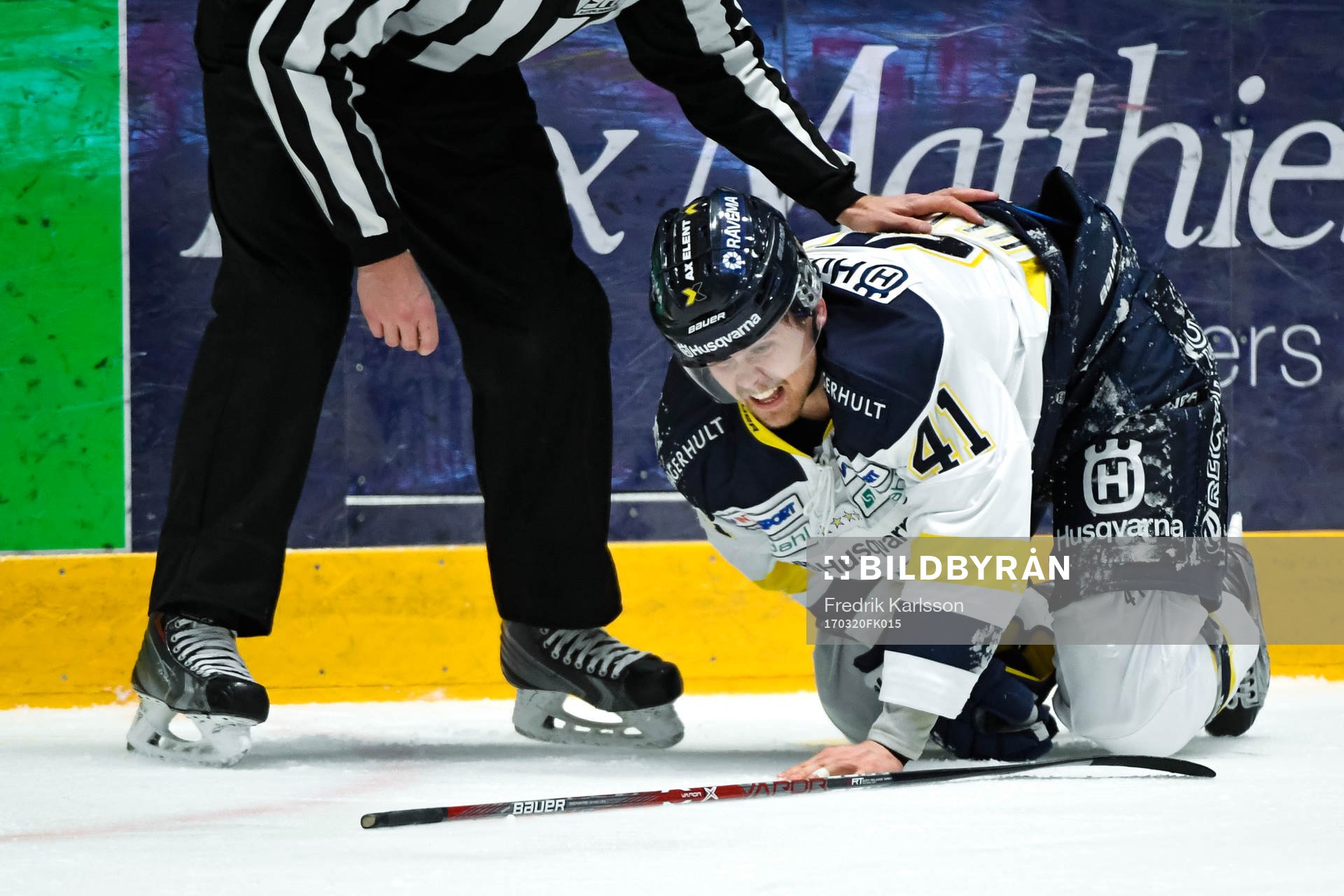 s David Ullström har ont