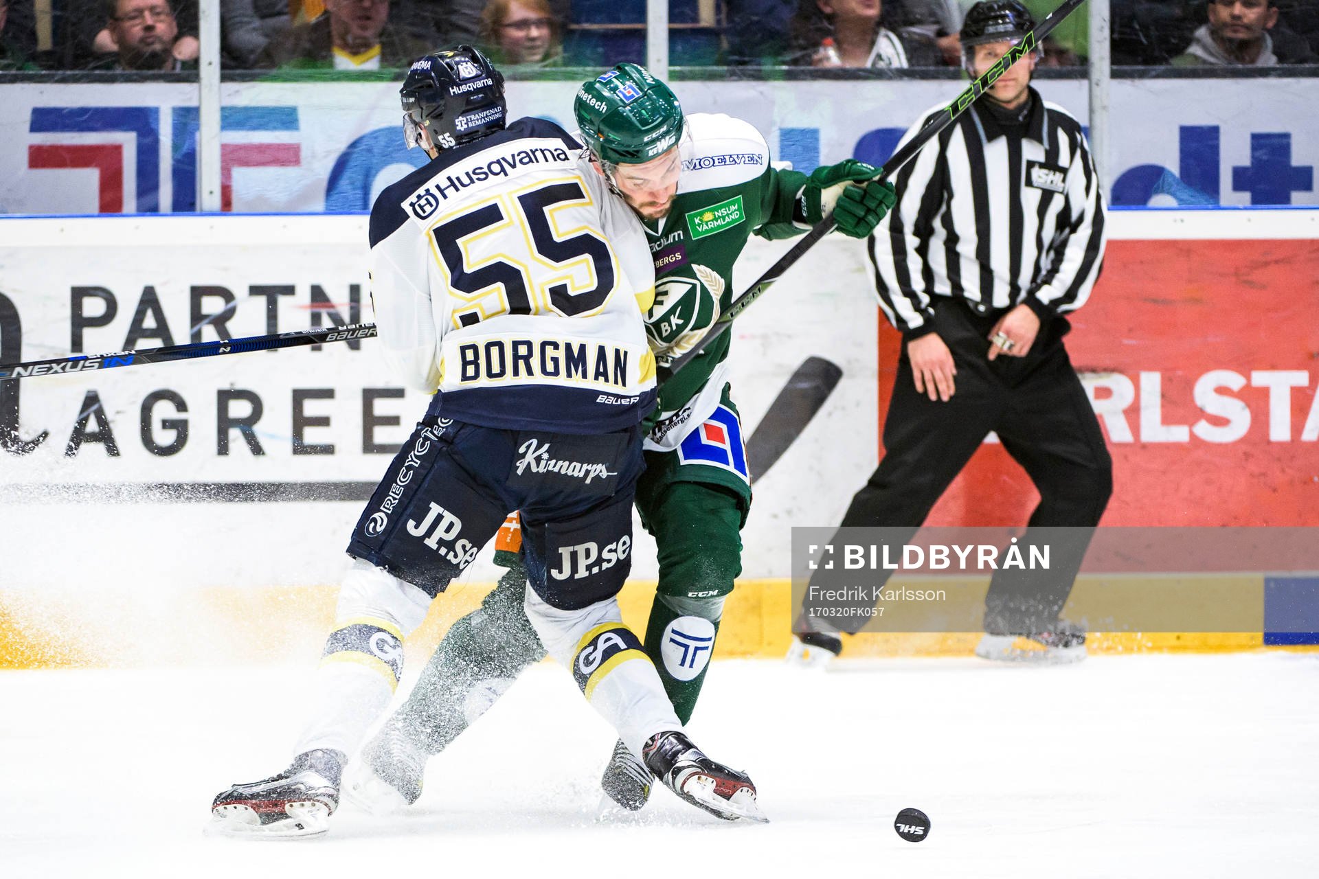 s Andreas Borgman och Färjestads John Persson