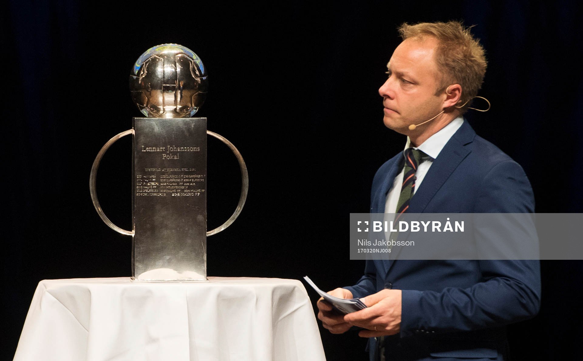 Anders Andersson, C More, och Lennart Johanssons pokal
