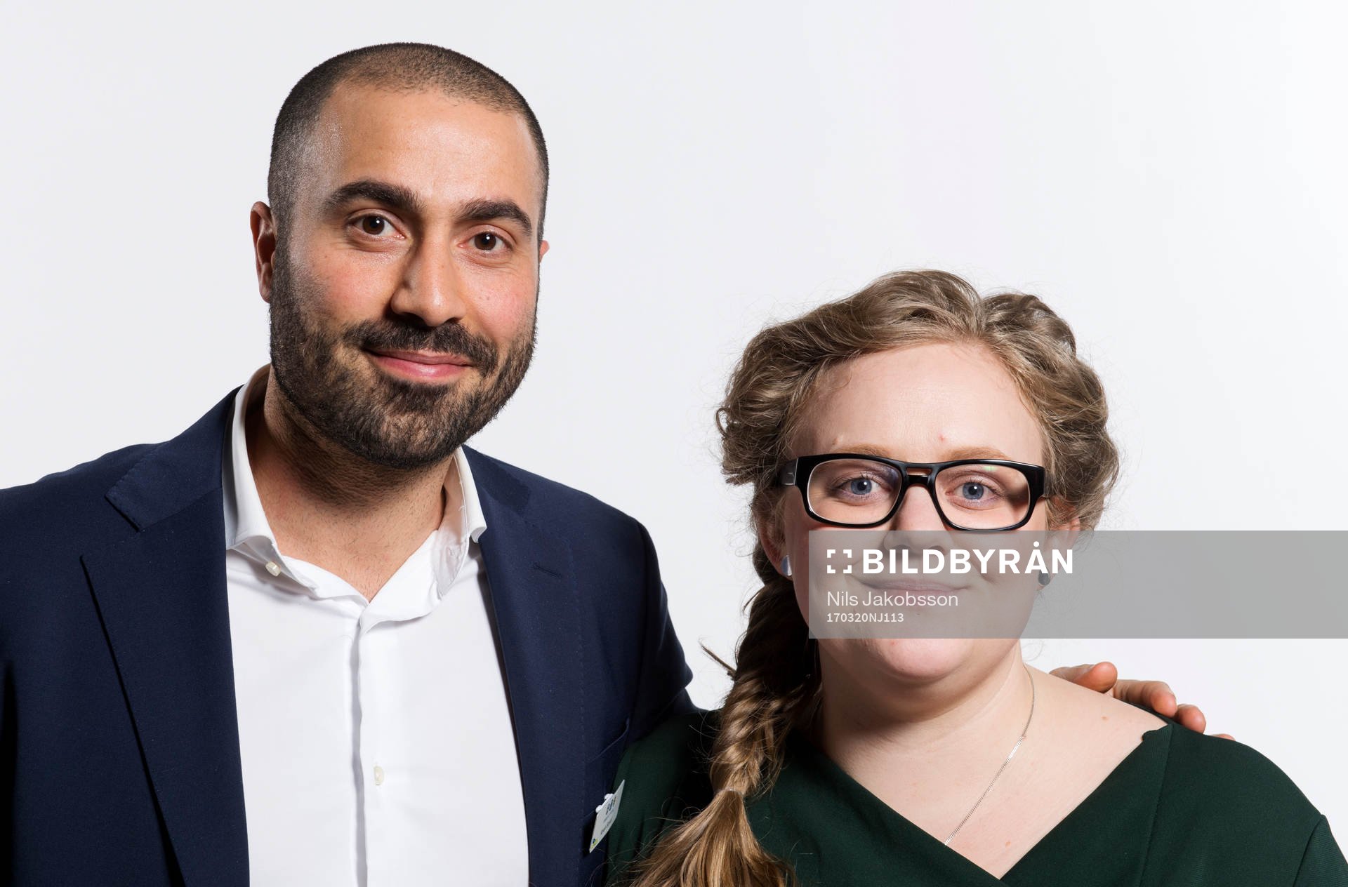 Kaveh Sarvari, SEF, och Sofia Bohlin, ordförande Svenska