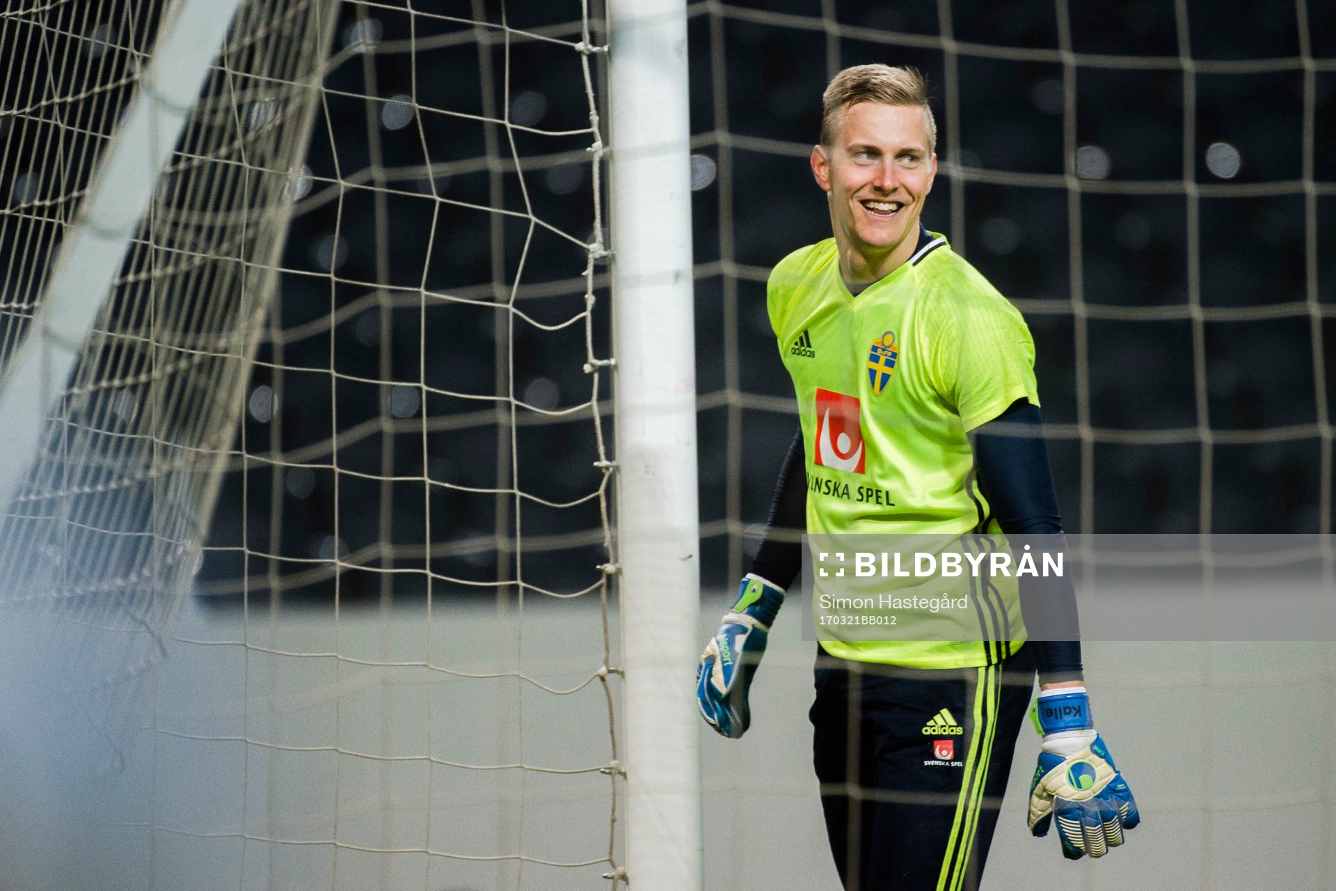 Sveriges målvakt Karl-Johan Johnsson