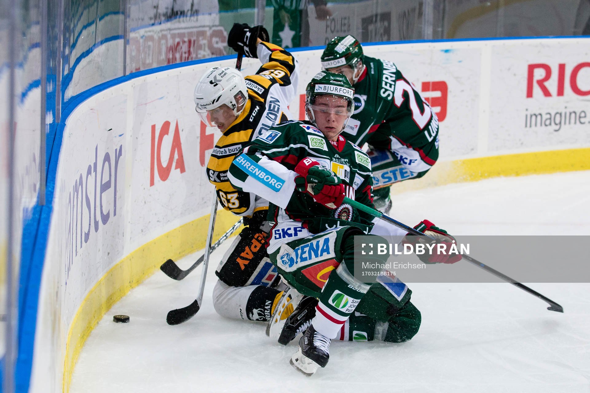 Frölundas Victor Olofsson och Joel Lundqvist mot