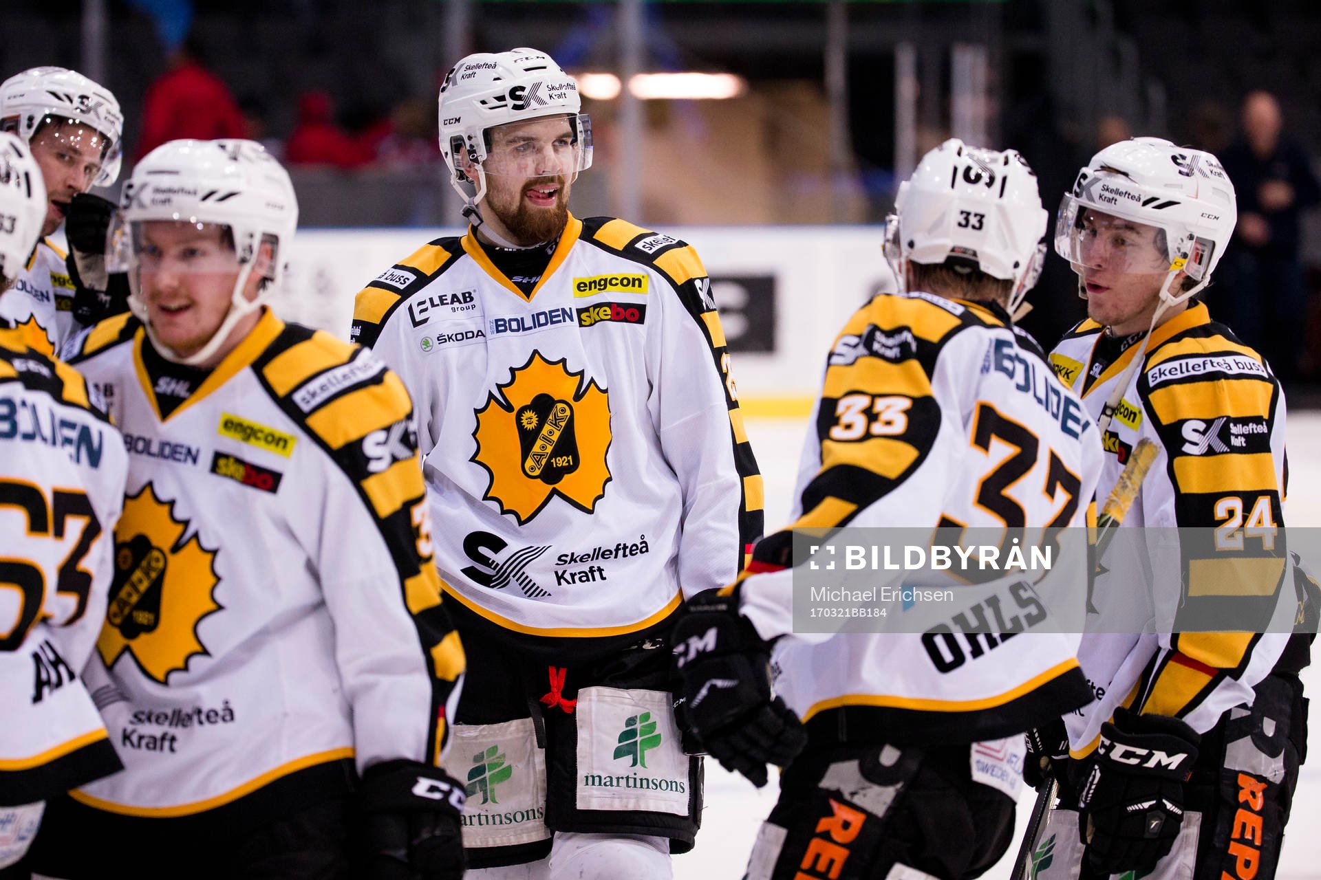 Skellefteås Axel Holmström glad