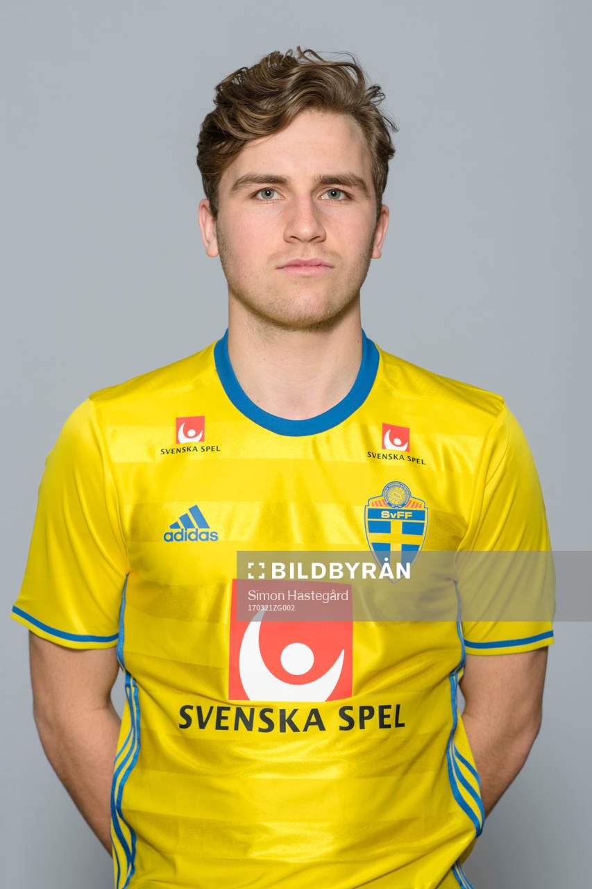 Axel Gunnarsson i P18-landslaget