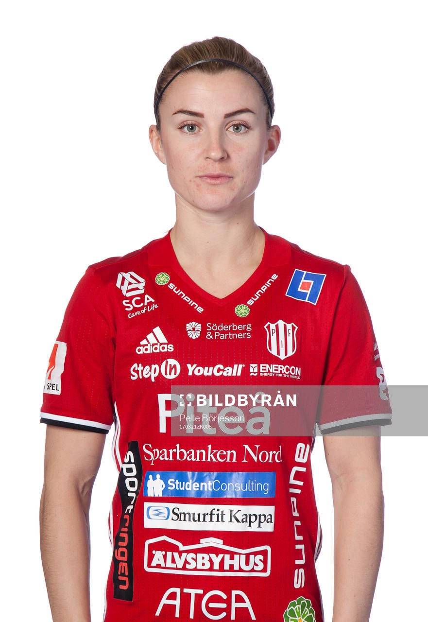Piteås Emelie Lövgren poserar för ett porträtt den 21 mars 2017 i Piteå.