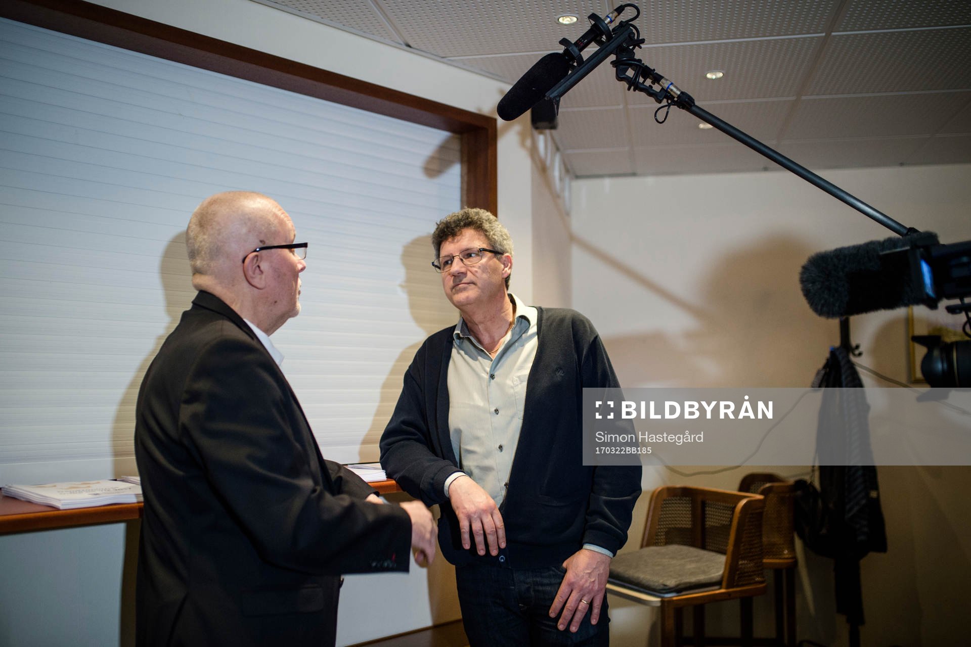 Sveriges förbundskapten Leif Boork och administrativ chef