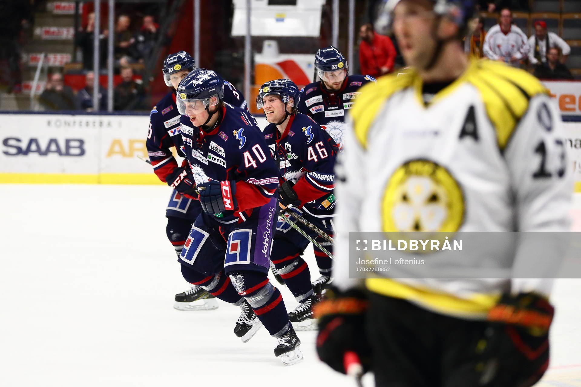Linköpings Ken Andre Olimb jublar
