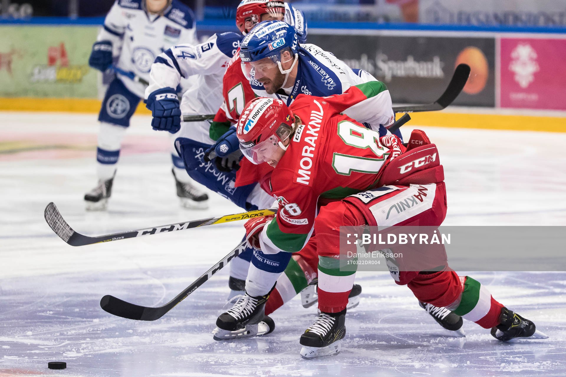 Leksands Jesper Ollas och Moras Emil Aronsson  i