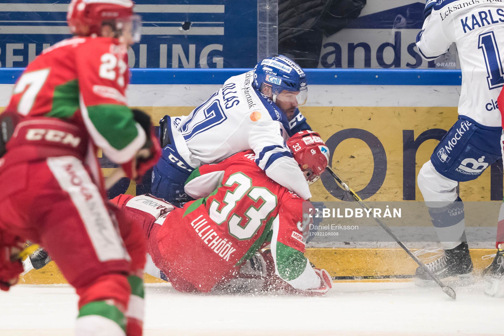 Leksands Jesper Ollas och Moras Joakim Lilliehöök  i