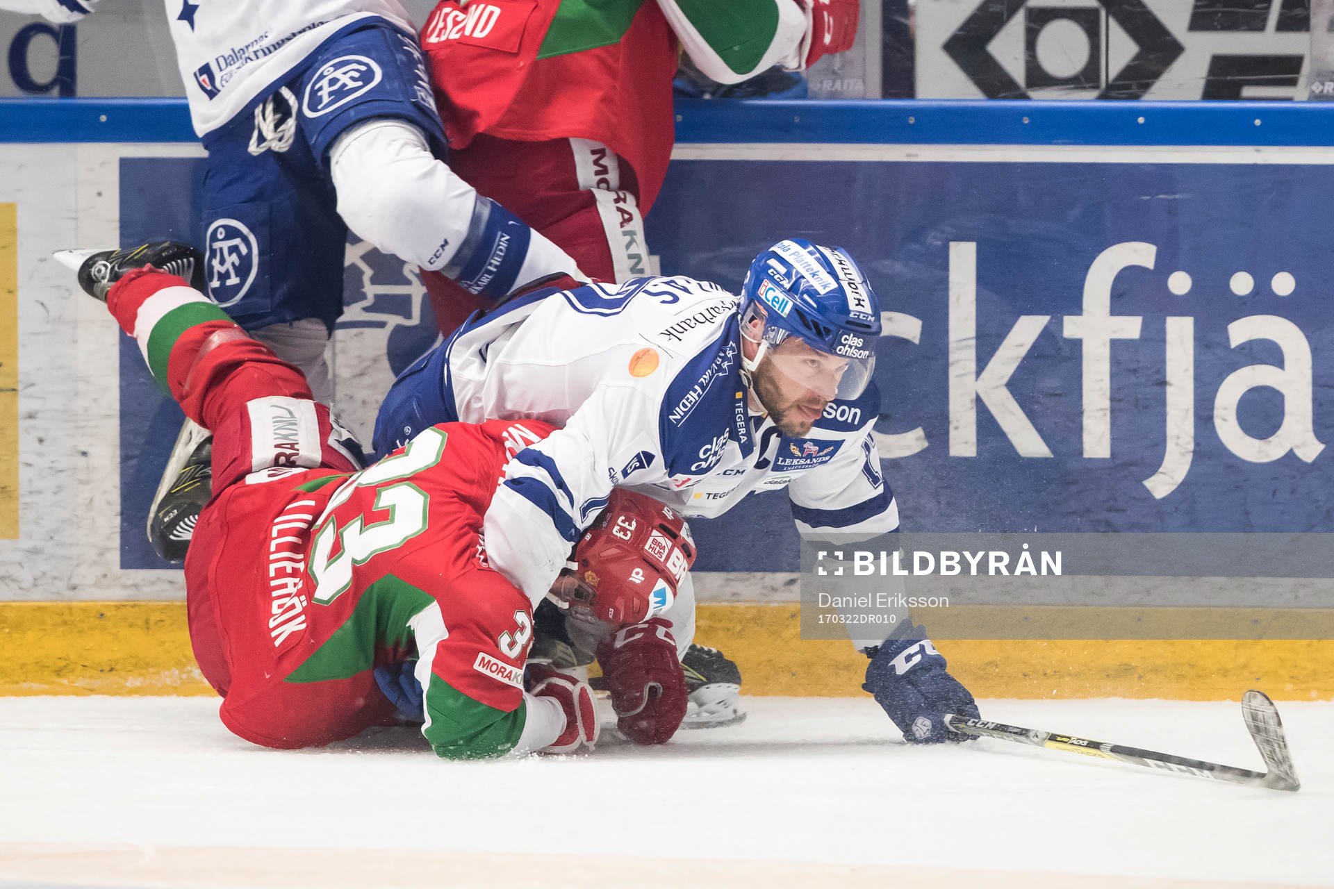 Leksands Jesper Ollas och Moras Joakim Lilliehöök  i