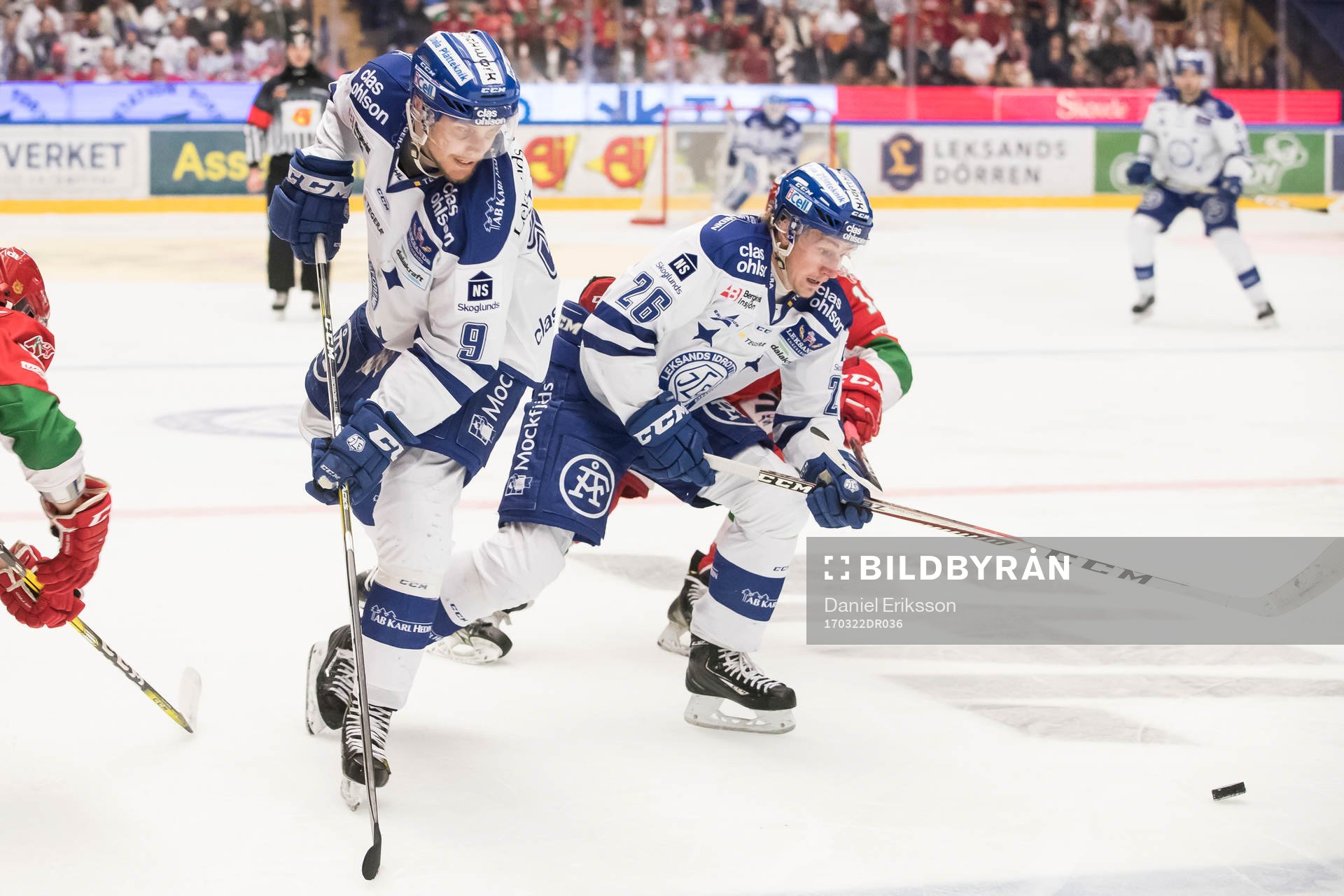 Leksands Lukas Ericsson och Patrik Norén  i