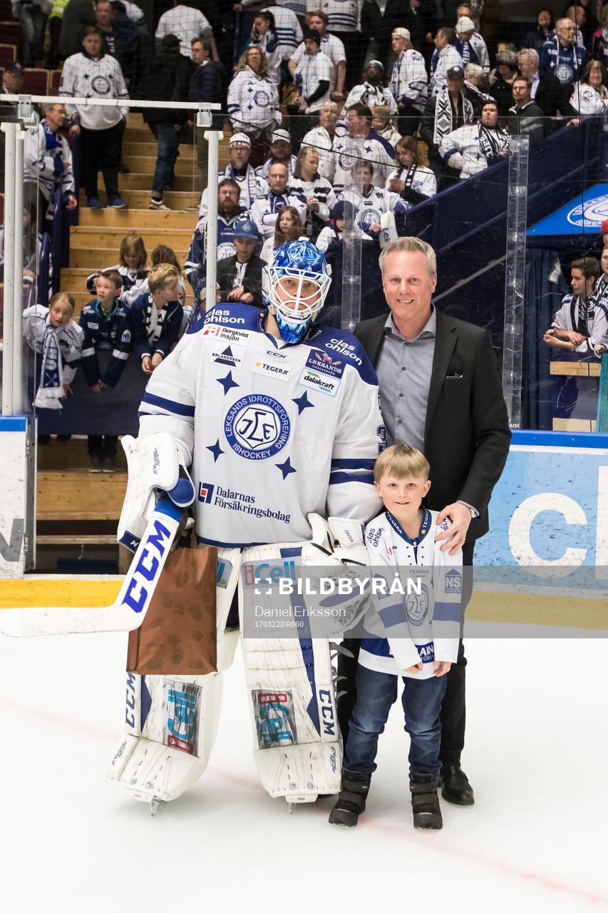 Leksands målvakt Atte Engren utsedd till matchens lirare i