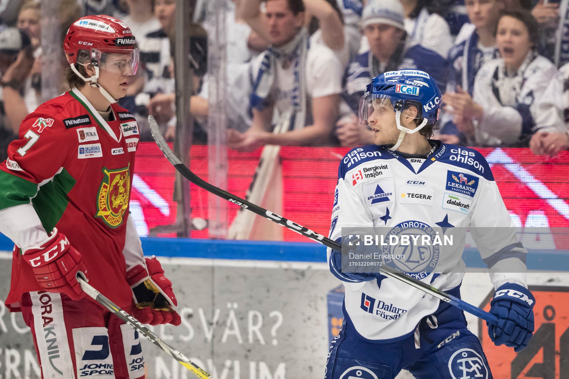 Leksands Johan Olofsson och Moras Erlend Lesund  i