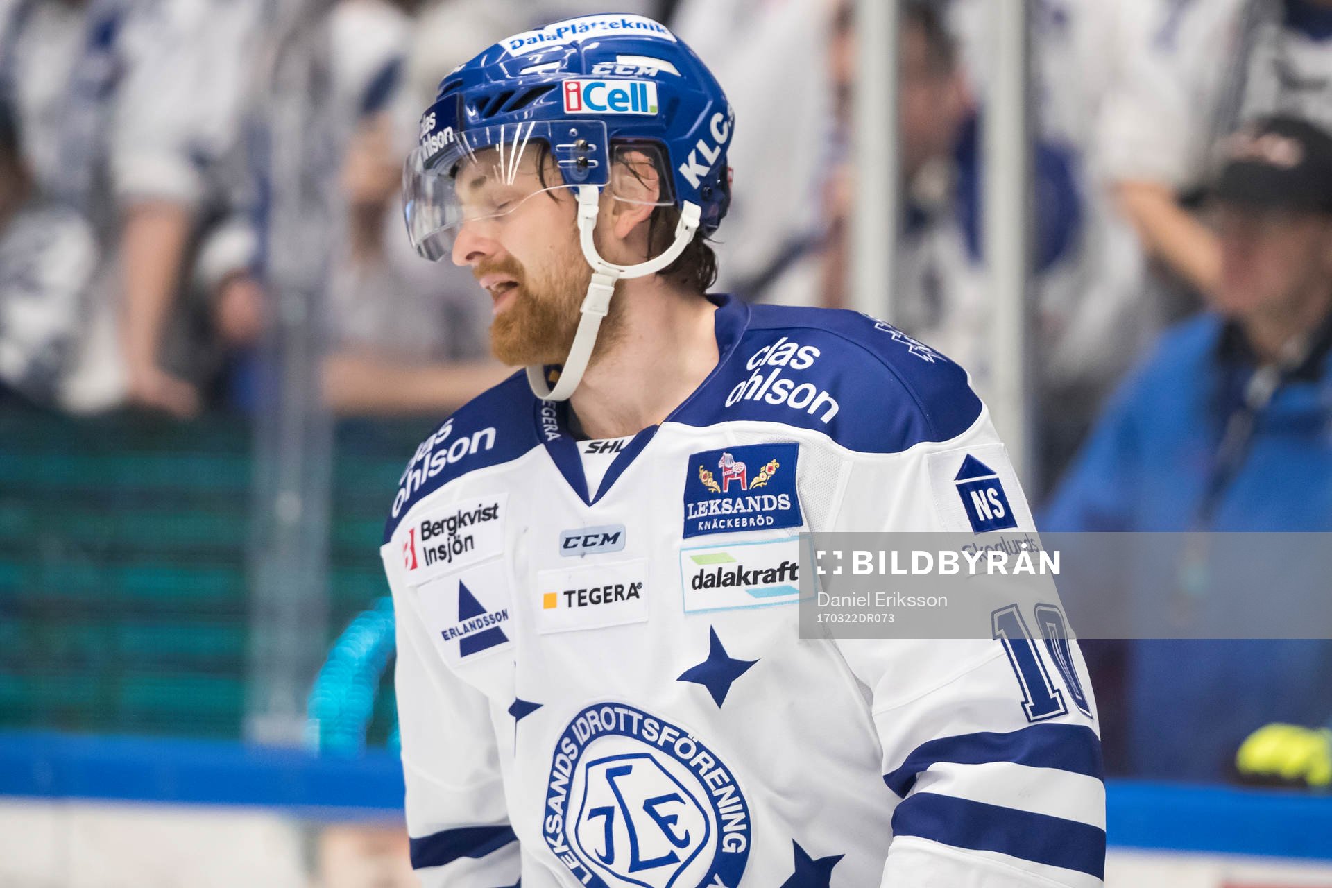 Leksands Mattias Ritola  i ishockeymatchen i direktkvalet