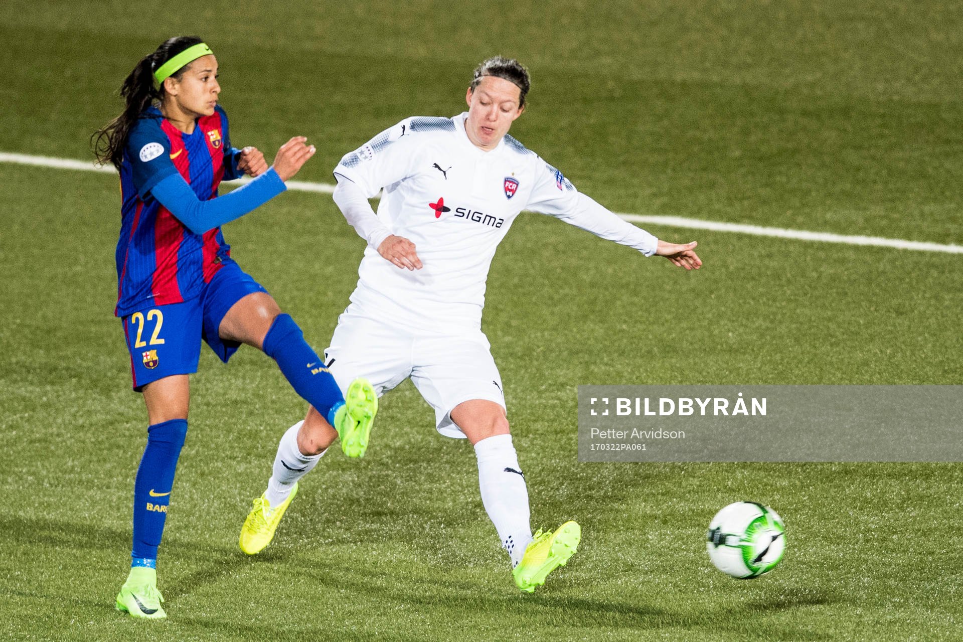 Barcelonas Andressa Alves och Rosengårds Lina Nilsson