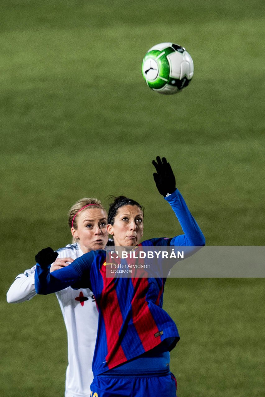 Rosengårds Amanda Ilestedt och Barcelonas Jennifer Hermoso
