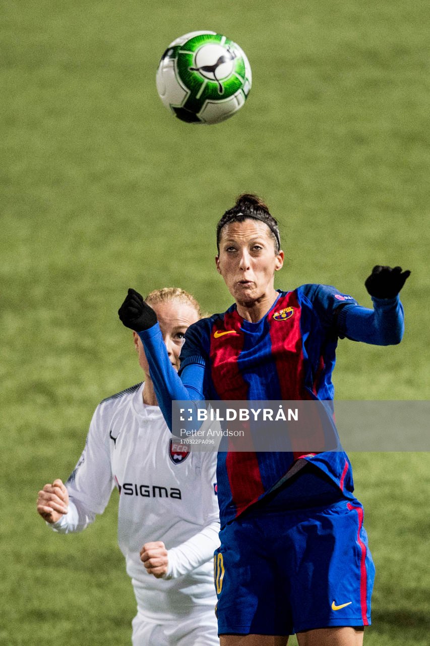 Barcelonas Jennifer Hermoso och Rosengårds Ebba Wieder