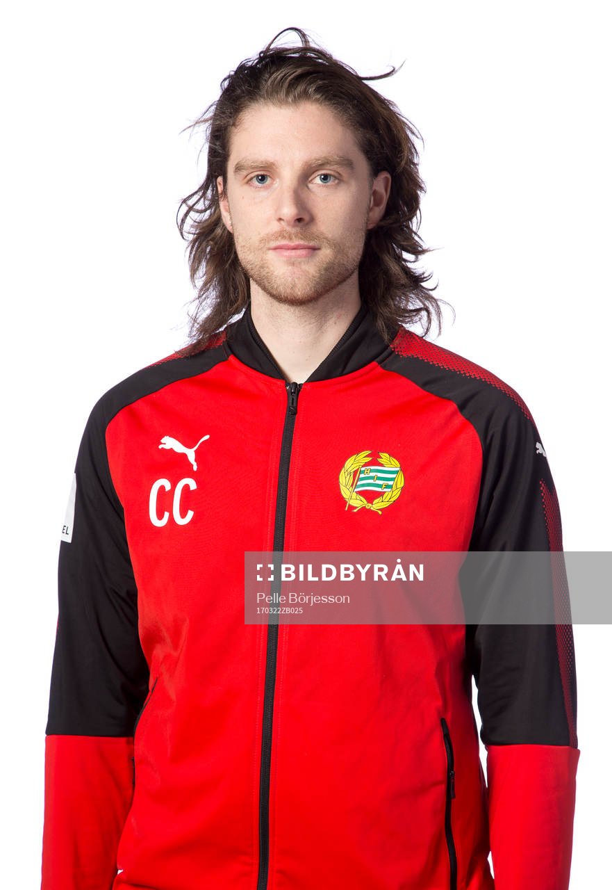 Hammarbys målvaktstränare Christoffer Cylvén poserar för ett porträtt den 22 mars 2017 i Stockholm.