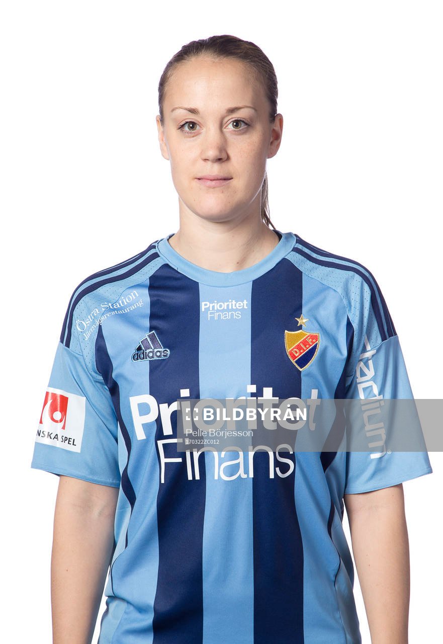 Djurgårdens Freja Hellenberg poserar för ett porträtt den 22 mars 2017 i Stockholm.