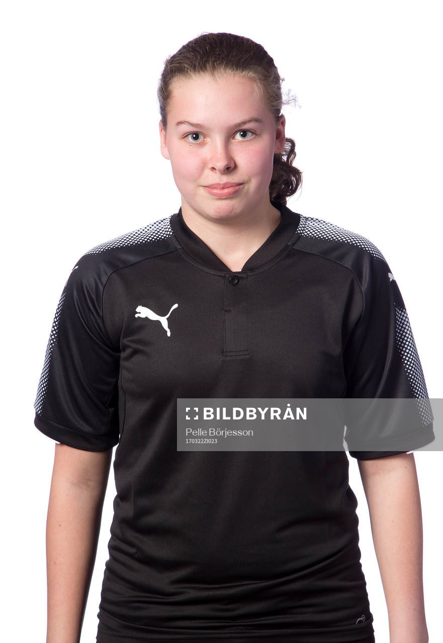 Hammarbys målvakt Ida Karlsson poserar för ett porträtt den 22 mars 2017 i Stockholm.