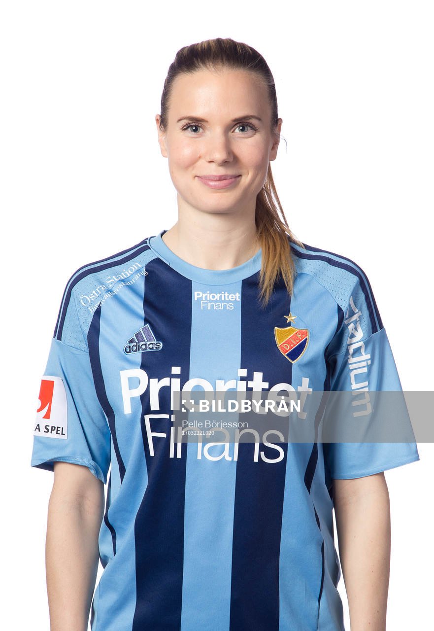 Djurgårdens Alexandra Höglund poserar för ett porträtt den 22 mars 2017 i Stockholm.