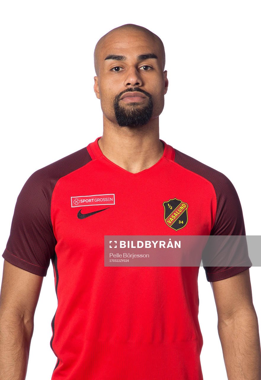 Vasalunds Patrick Amoah poserar för ett porträtt den 22 mars 2017 i Stockholm.