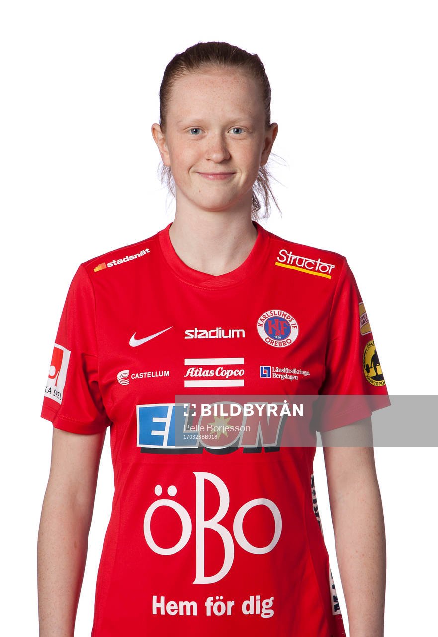 Örebros Emma Östlund poserar för ett porträtt den 23 mars 2017 i Örebro.