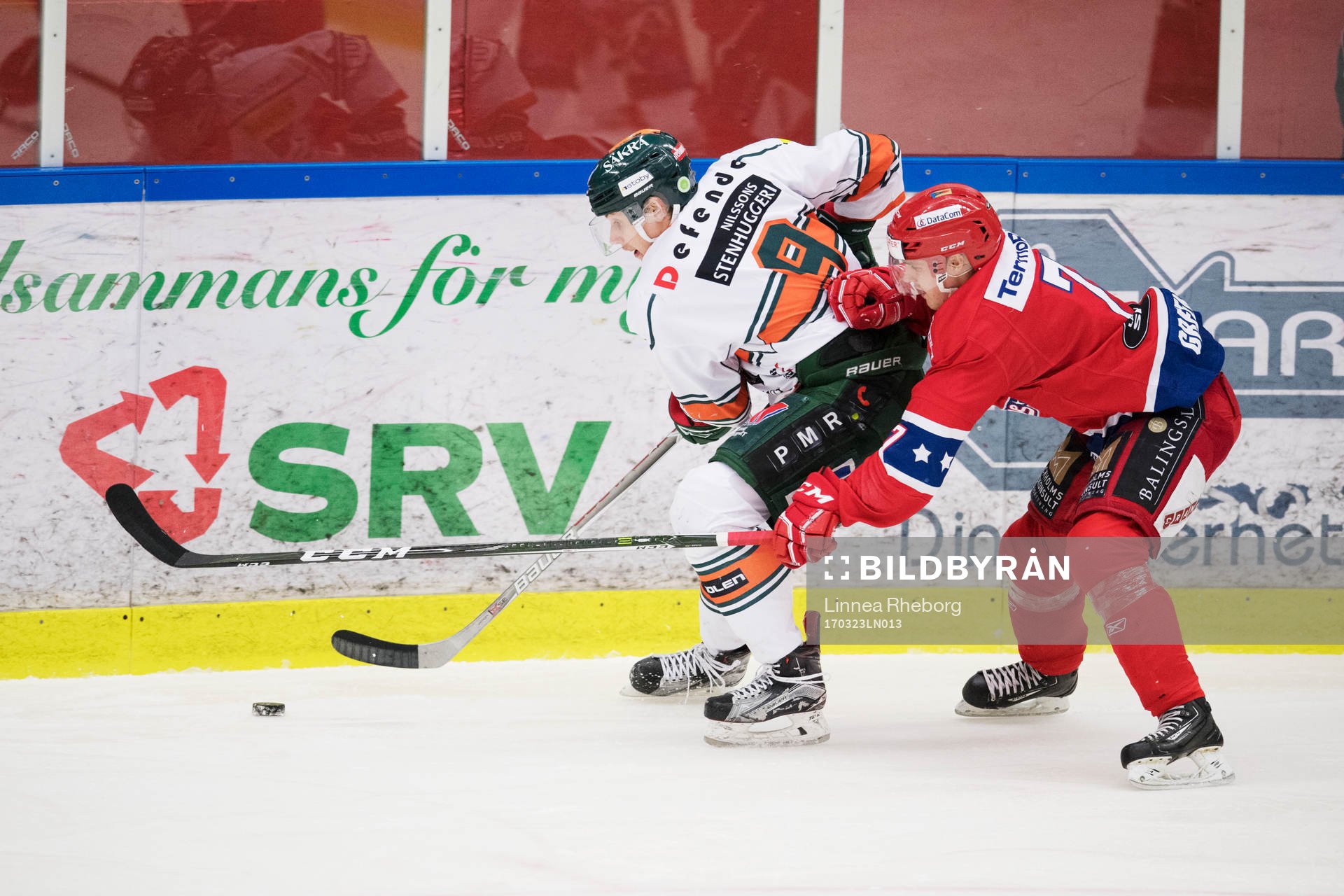 Kristianstads Filip Petersson och Huddinges Marcus Green