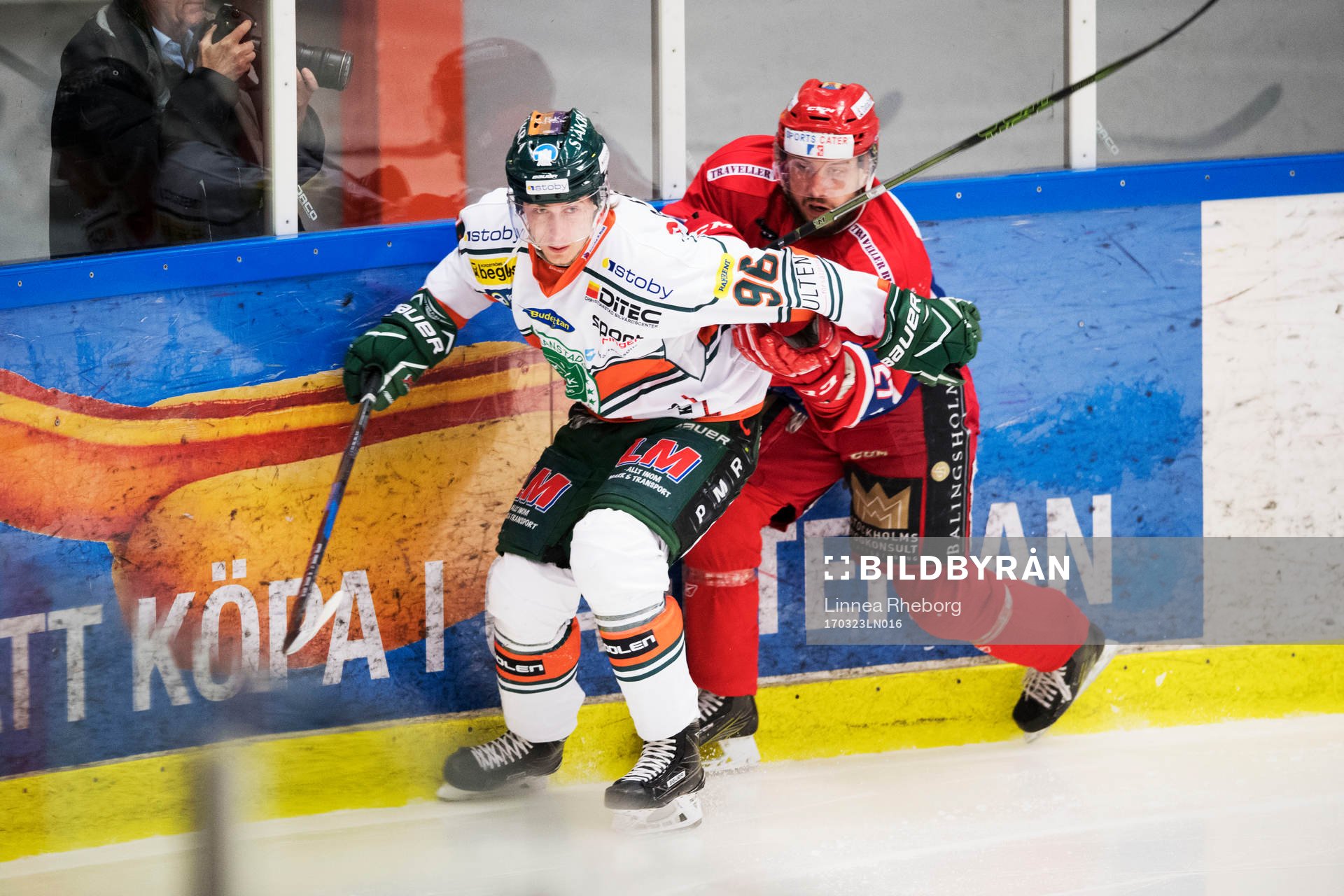 Kristianstads Viktor Wahlden och Huddinges Robin Sjörén
