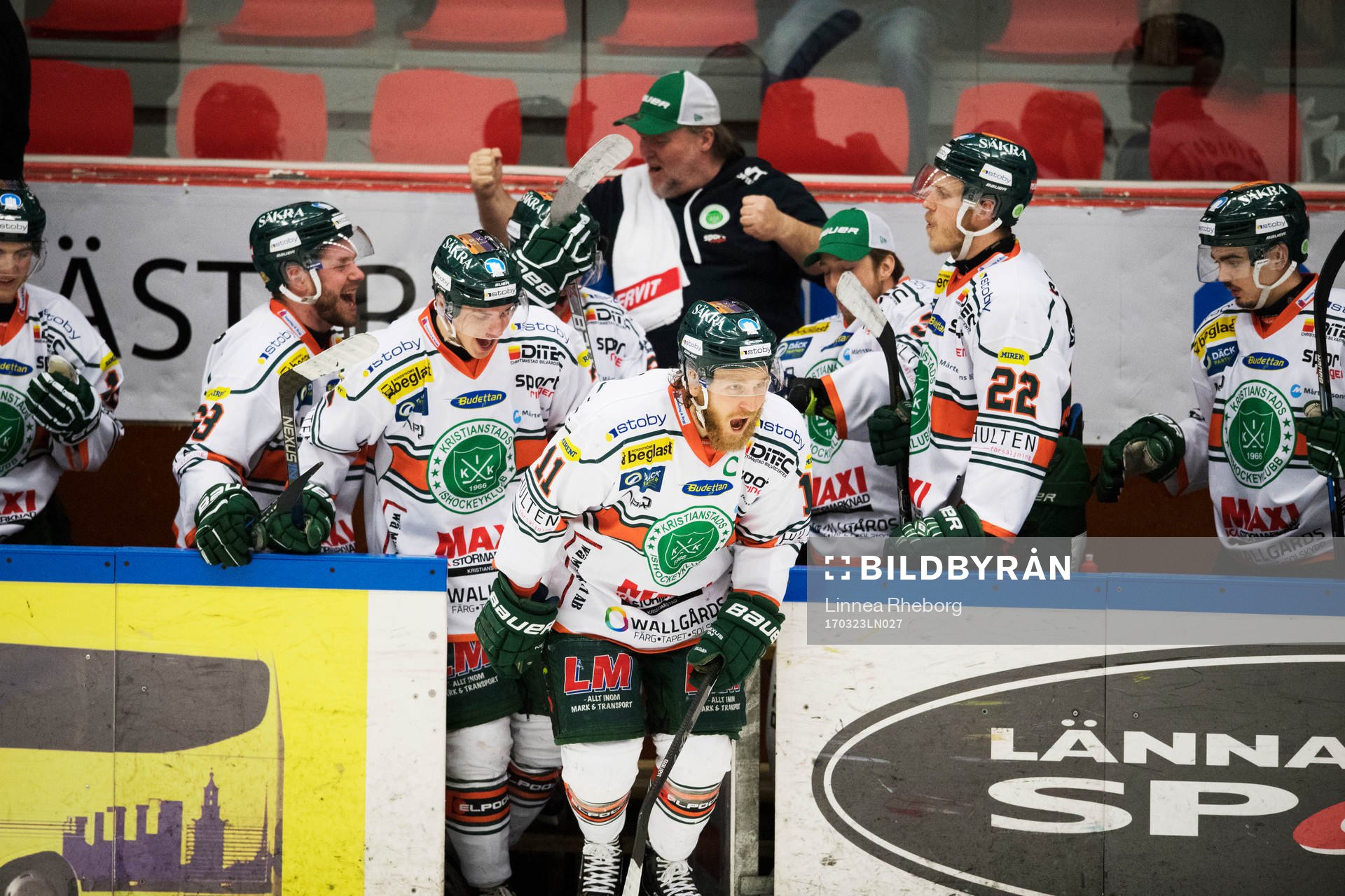 Kristianstads spelare jublar