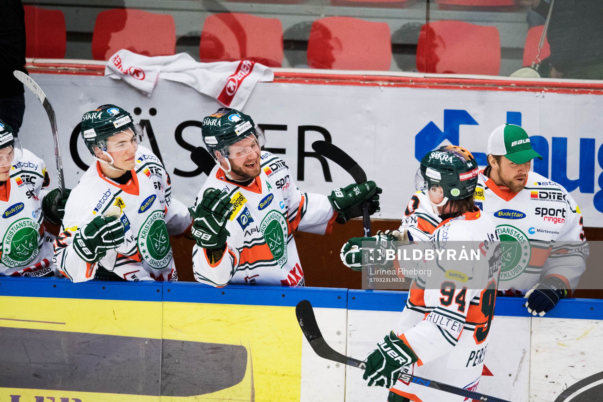 Kristianstads Joel Persson jublar