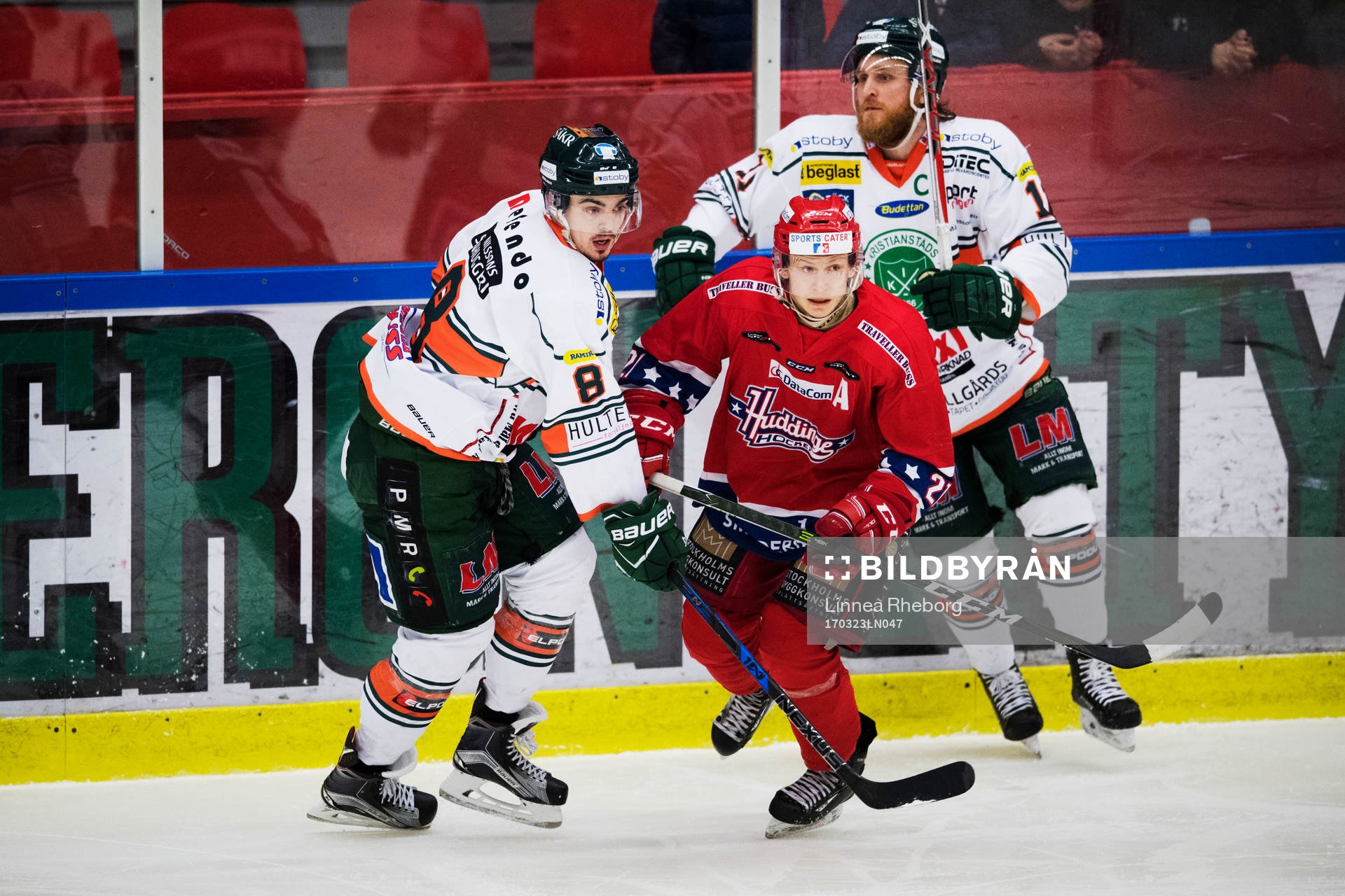Kristianstads Fredrik Hetta, Huddinges Filip Norman och