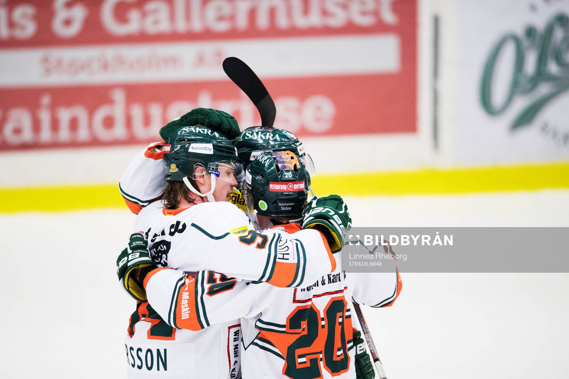 Kristianstads Joel Persson jublar