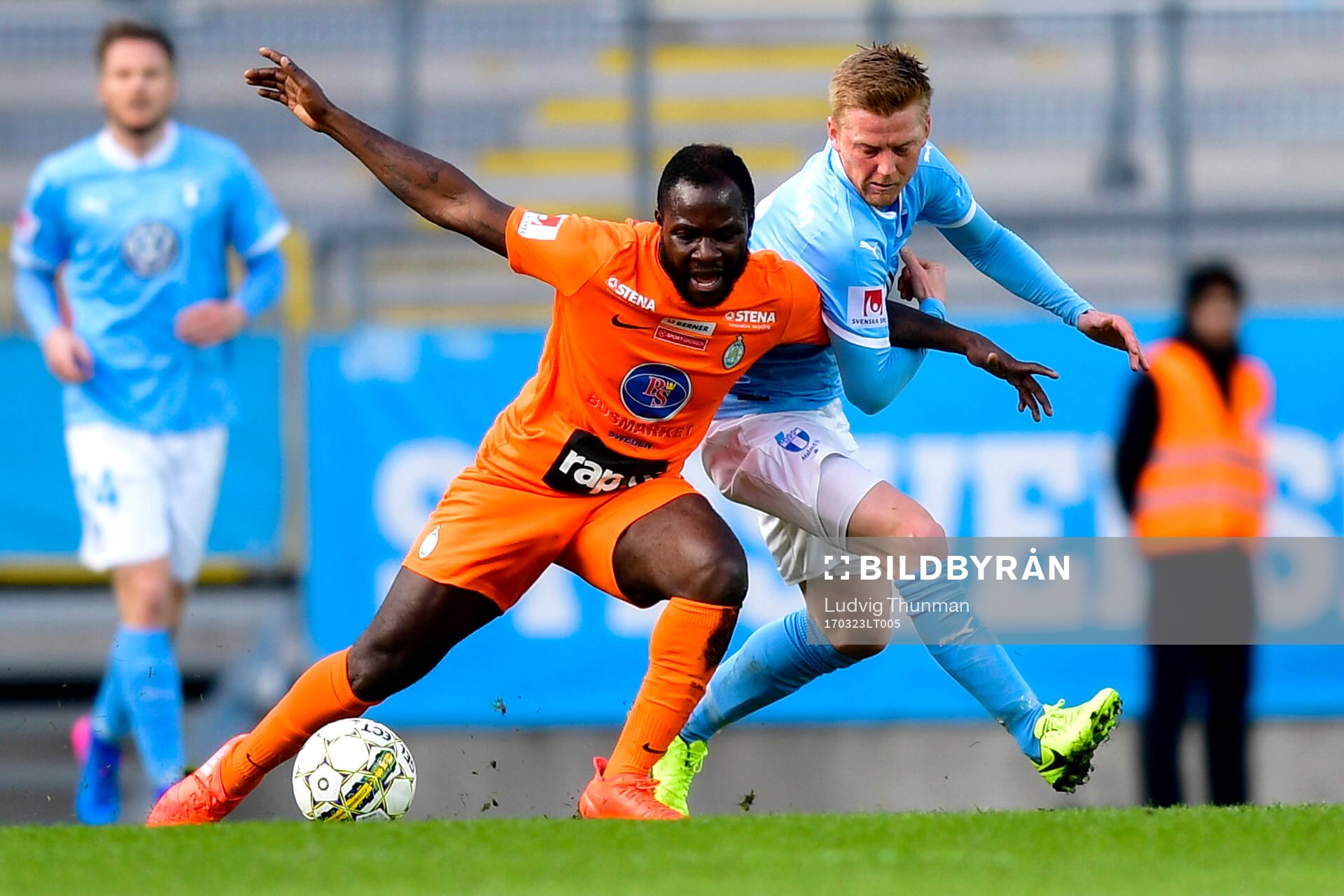 Malmö FFs Anders Christiansen och Eskilstunas Emmanuel