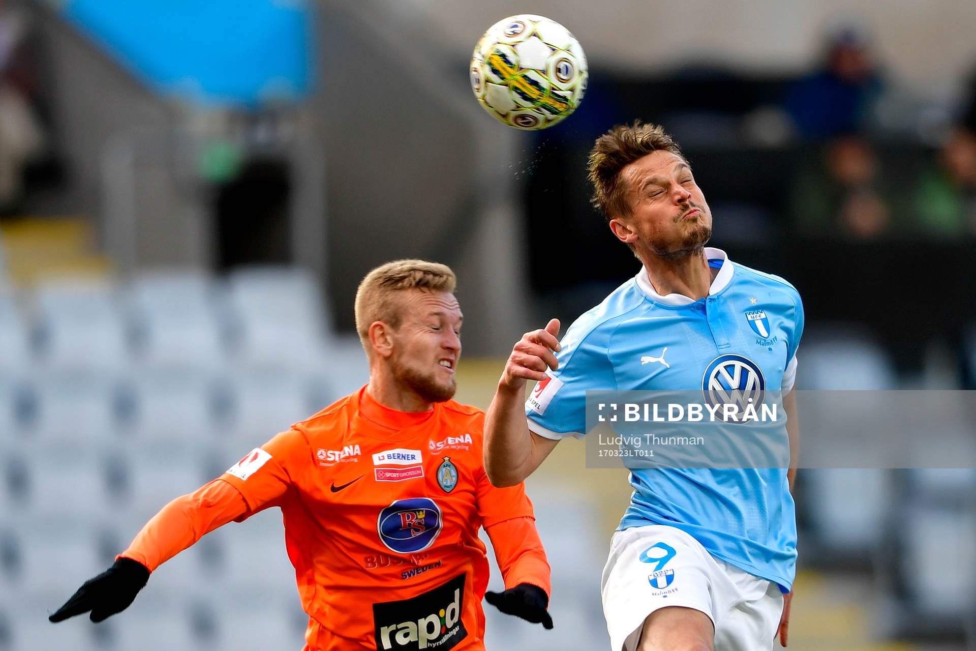 Eskilstunas Ludvig Öhman och Malmö FFs Markus Rosenberg