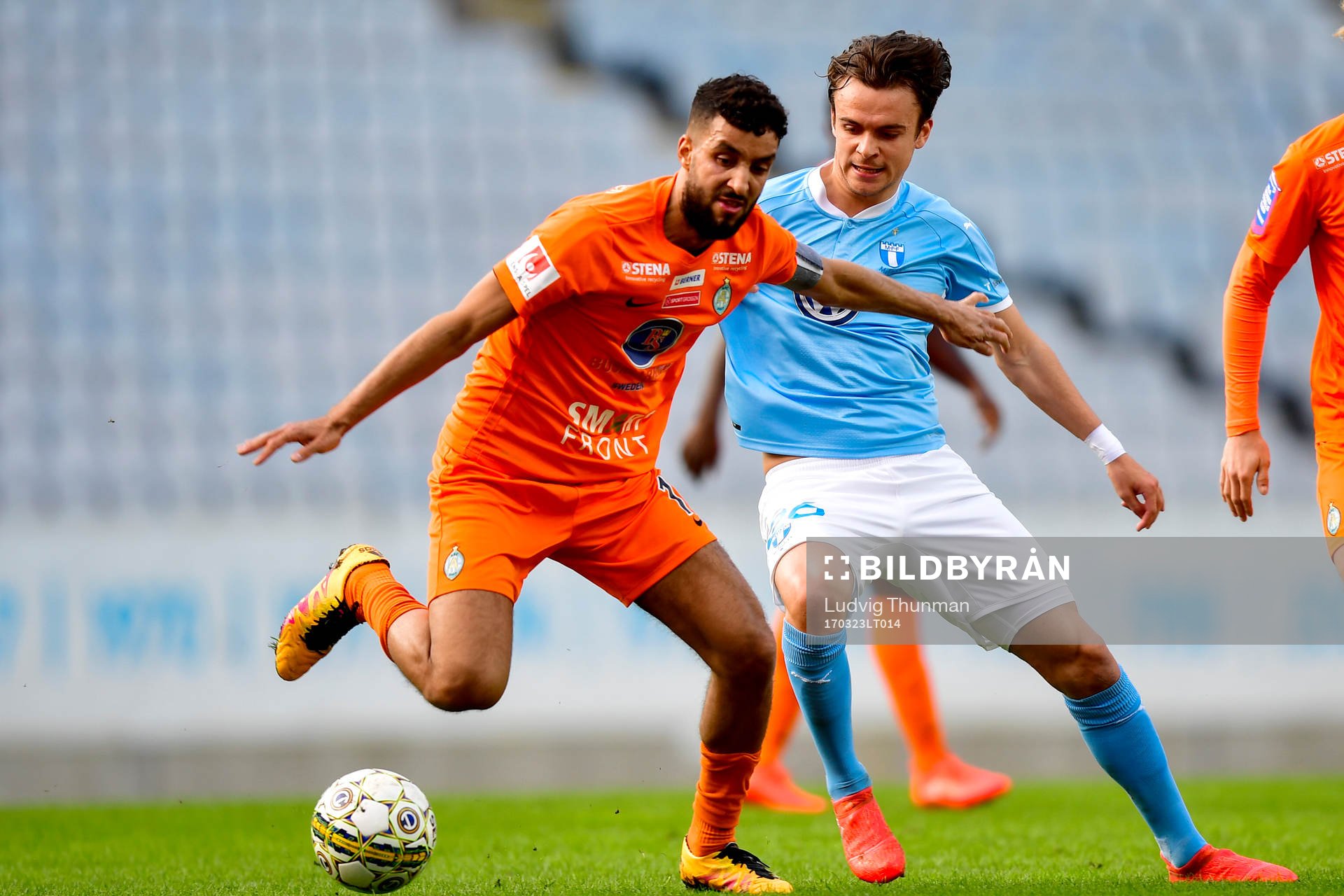 Eskilstunas Omar Eddahri och Malmö FFs Andreas Vindheim