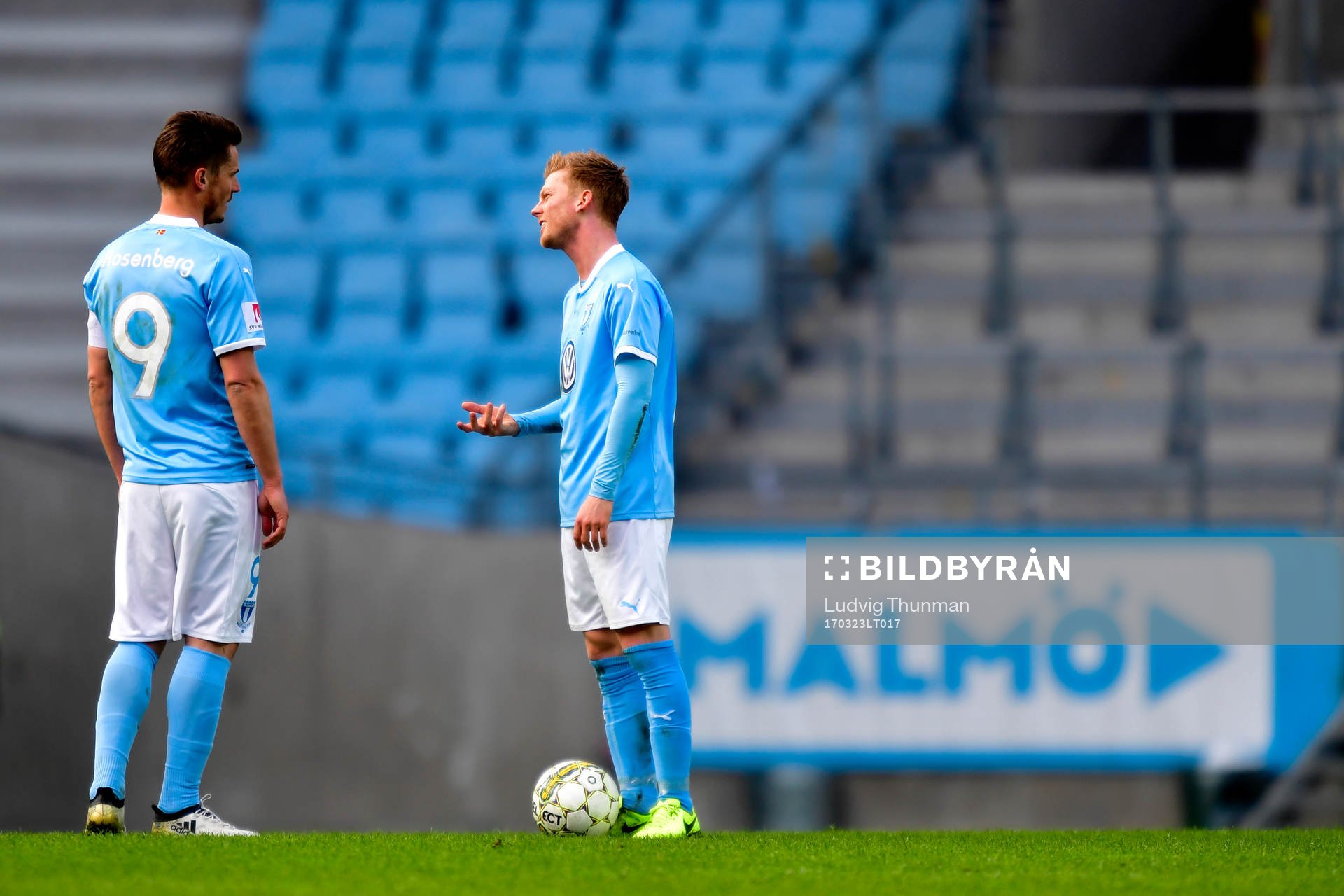 Malmö FFs Markus Rosenberg och Anders Christiansen deppar