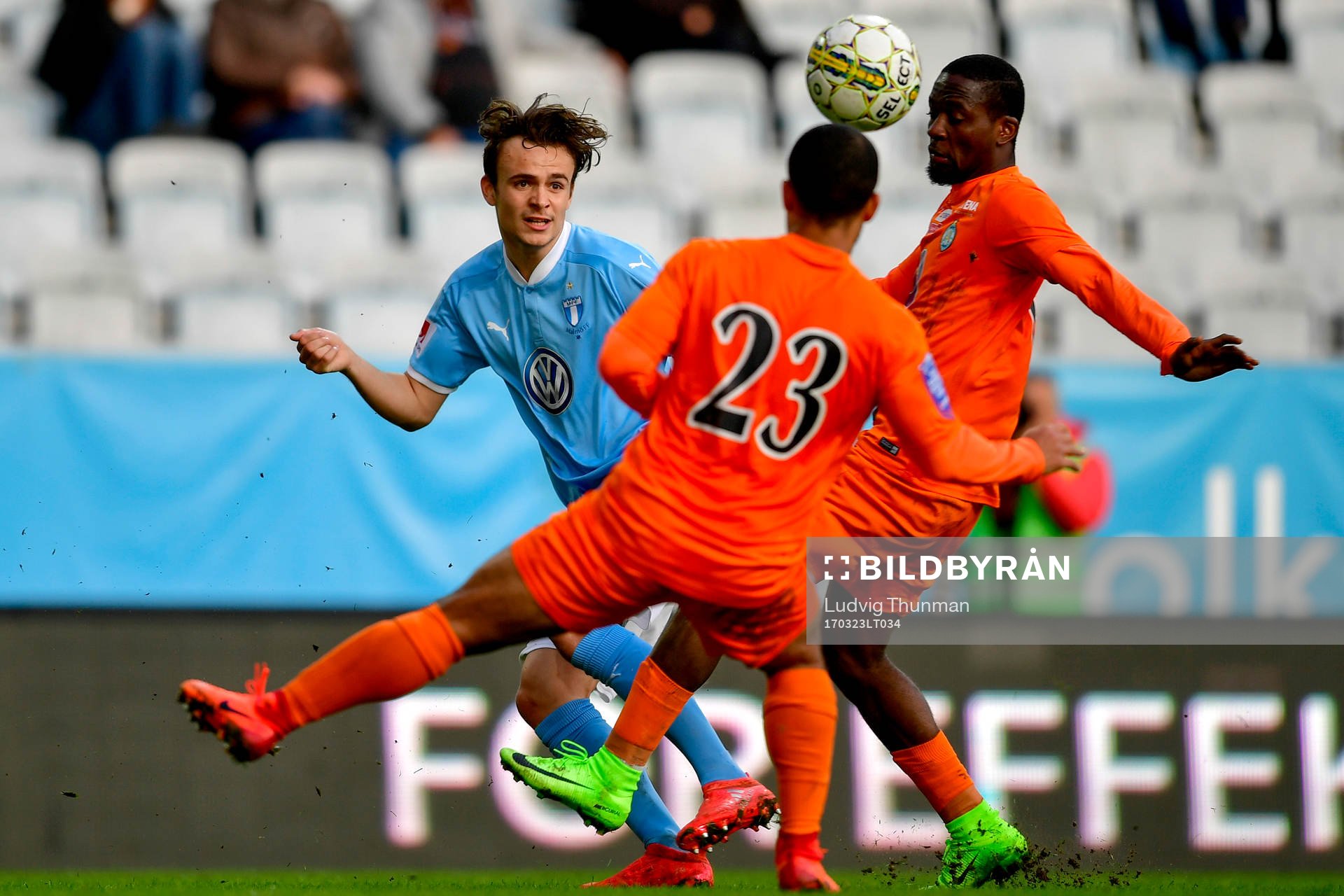 Malmö FFs Andreas Vindheim och Eskilstunas Jernade Ronnel