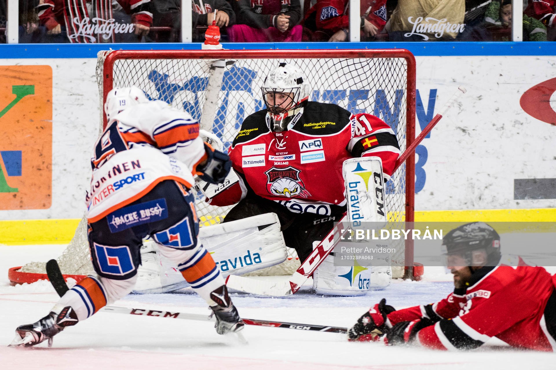 Växjös Tuomas Kiiskinen gör 0-3 bakom Malmö Redhawks