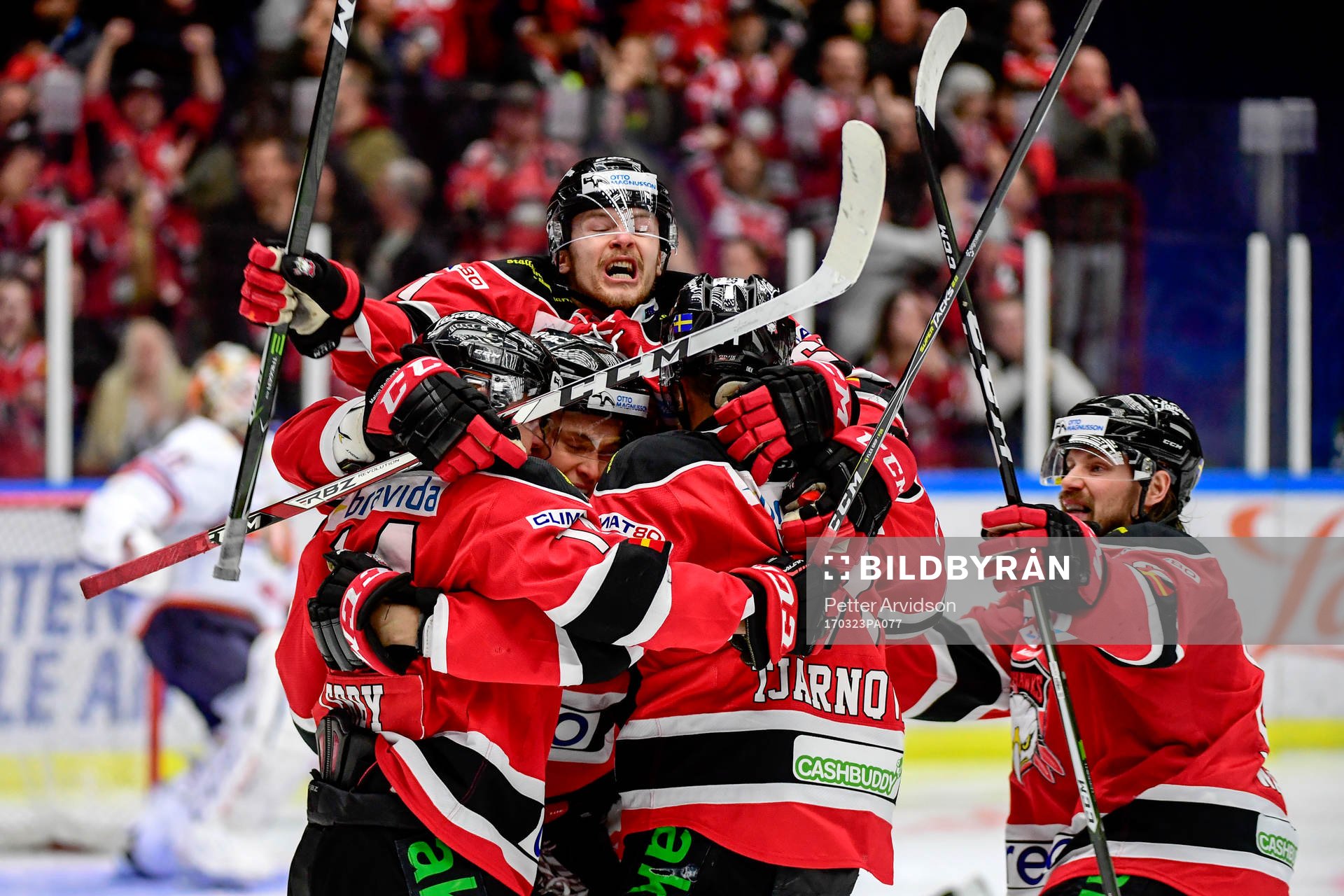 Malmö Redhawks Nicklas Jadeland jublar