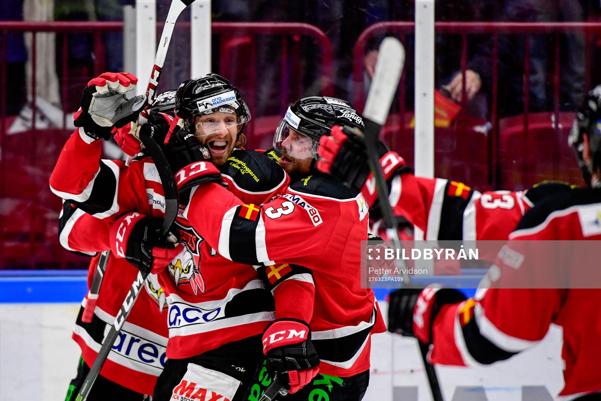 Malmö Redhawks Andreas Thuresson jublar