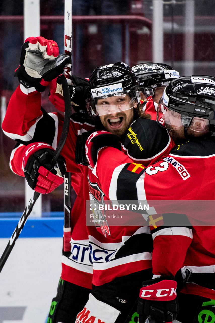 Malmö Redhawks Andreas Thuresson jublar