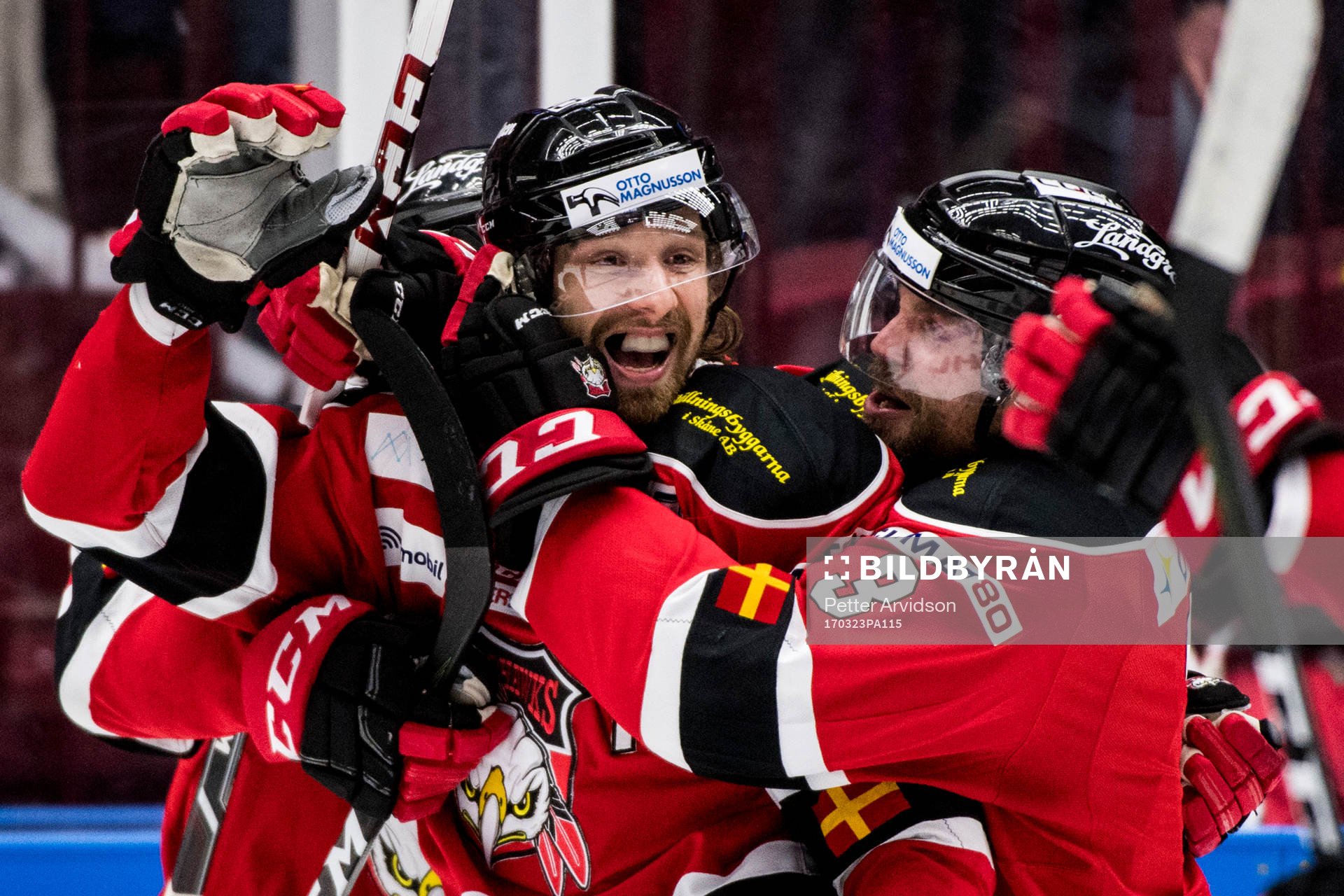 Malmö Redhawks Andreas Thuresson jublar