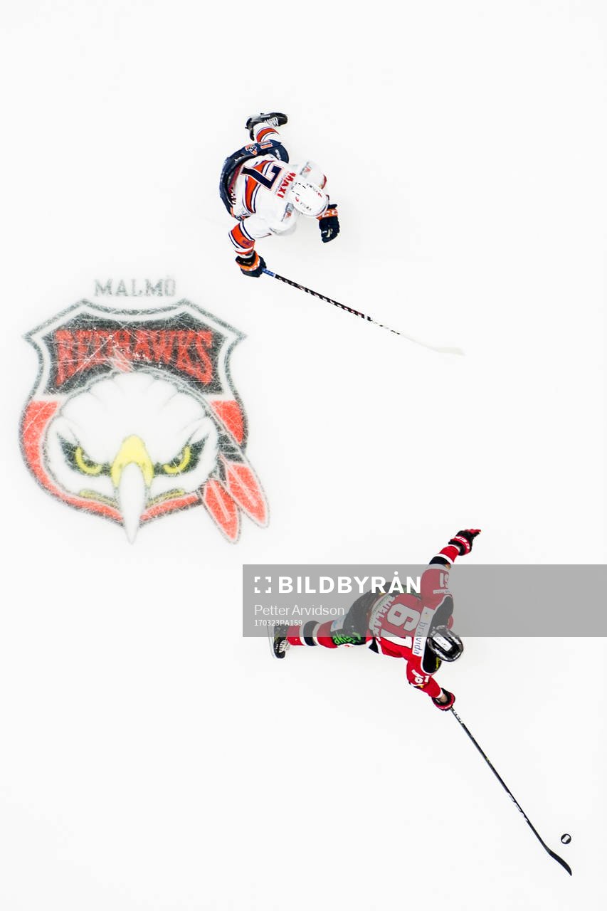 Malmö Redhawks Nicklas Jadeland och Växjös Jeff