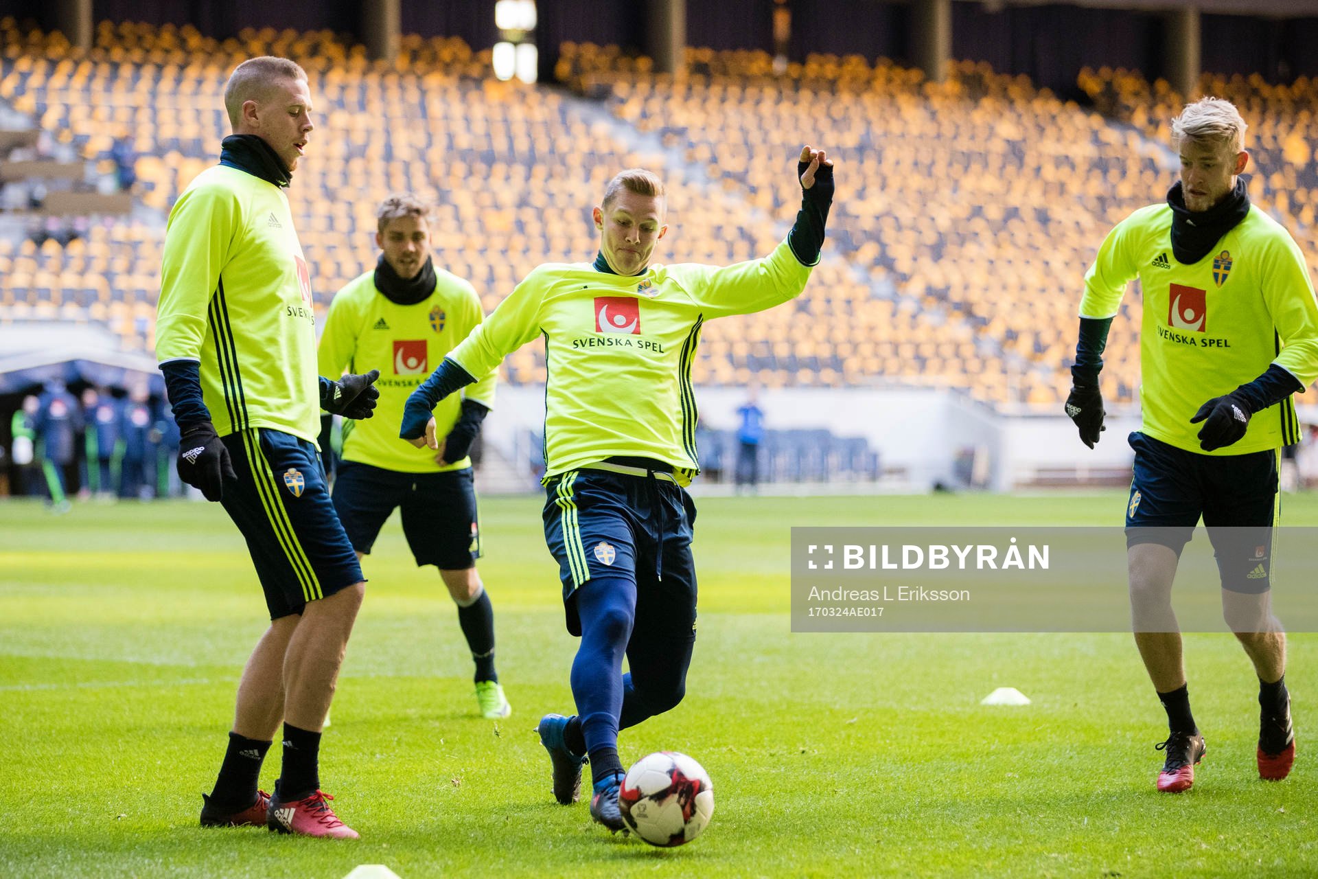 Sveriges Pontus Jansson, Emil Krafth och Filip Helander